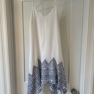 DREW scarf hem dress - embroidered!